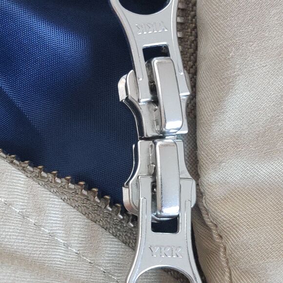 BMW Men’s Jacket Size Large Tan Insulated Beige Khaki Tactical Lined Field Coat - Picture 8 of 16